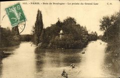 CPA Paris Bois De Boulogne La pointe Du Grand Lac