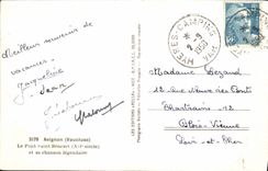 POSTAL de la VENDIMIA en el puente de Avignon