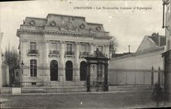VINTAGE POSTCARD Layered branches the New Savings bank