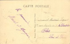 VINTAGE POSTCARD Trawl-nets On the Marne the Town hall