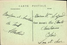 VINTAGE POSTCARD Paris Places From Italy the Town hall the Basin