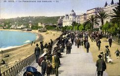 CPA Nice La Promenade Des Anglais