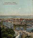 VINTAGE POSTCARD Ludwigshafen has Rhein Train