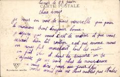 VINTAGE POSTCARD Tunis Souk Of the Fabrics