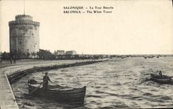 VINTAGE POSTCARD Salonique the White Tower