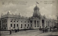 VINTAGE POSTCARD Ghent World Fair House of Canada