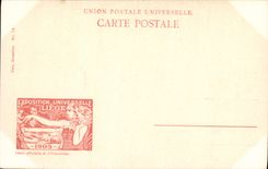 Feria de mundo de la POSTAL de la VENDIMIA de Lieja 1905 paladares de la ciudad de Lieja