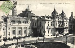 VINTAGE POSTCARD Monte Carlo the Theater And the Casino