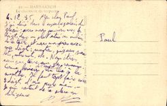 VINTAGE POSTCARD Marrakech the Snake charmer