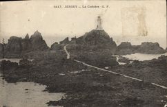 VINTAGE POSTCARD Jersey Corbiere Lighthouse