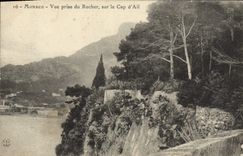 VINTAGE POSTCARD Monaco Seen from Of the Rock On the Cape D' Ail
