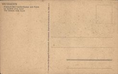 VINTAGE POSTCARD Wiesbaden Nassauisches Landestheater put Foyer