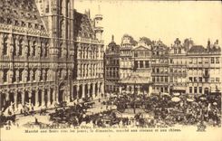 CPA Bruxelles La Place De I'Hotel De Ville