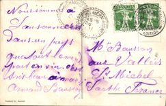 CPA Montreux Et Dents Du Midi