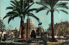 VINTAGE POSTCARD Plaza De Espana Mallorca