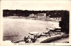 VINTAGE POSTCARD Perros Guirec View De Trestraon