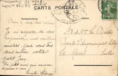 VINTAGE POSTCARD Auvergne On the Road Of Puy De Dome the restaurant of the Valley of the bridge of the sighs