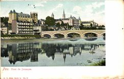 VINTAGE POSTCARD Pau Bridge De Jurancon