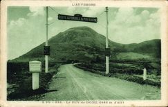 VINTAGE POSTCARD Auvergne Puy De Dome Road automobile of Puy de Dome