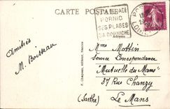 VINTAGE POSTCARD Pornic has Gourmaion the Floods And the Casino