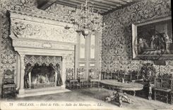 CPA Orleans Hotel De Ville Salle Des Mariages