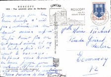 MODERN CARD Roscoff View Taken Of co. Beard