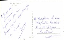 MODERN CARD Riva Bleated the Port Boats