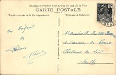 VINTAGE POSTCARD Rheims Esplanade Ceres Monument with the nurses of the Militaria Great War