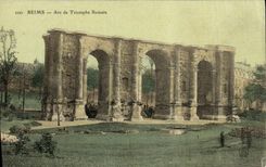 CPA Reims Arc De Triomphe Romain