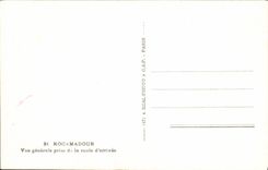 CPA Rocamadour Vue Generale Prise De La Route D'arrivee