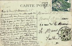 VINTAGE POSTCARD Statue And Fountain Of Notre Dame De Grace Revigny