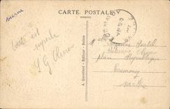 CPA Reims Rue Libergier Place Du Cardinal Lucon Restaurant Cafe de la Bourse 