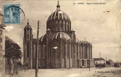 CPA Reims Eglise Sainte Clotilde