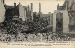 CPA La Grande Guerre Bombardement De Reims Les Ruines Boulevard lundi Militaria