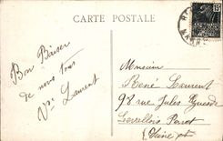 VINTAGE POSTCARD Rheims Colbert Garden