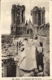 CPA Reims La Cathedrale Dans Les Ruines