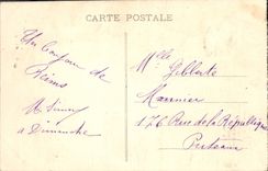 VINTAGE POSTCARD Rheims War memorial Militaria