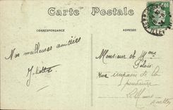 VINTAGE POSTCARD Rennes Thabor View Of the French Garden