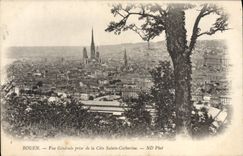 CPA Rouen Vue Generale Prise De La Cote Sainte Catherine