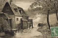 CPA Fantaisie Maison