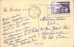 VINTAGE POSTCARD La Rochelle Tower Of the Large Clock And Statue Admiral Duperre