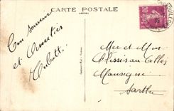 VINTAGE POSTCARD Carolles Beach View Of the Villas Of the Beach