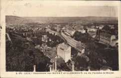 VINTAGE POSTCARD Panorama On Royat And Clermont Seen Of the Paradise De Royat