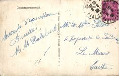 Punto de la POSTAL de la VENDIMIA de la corriente fuerte los filones Gorle Gorlegriez y Gorlebetta