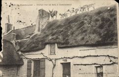 CPA Foret De Rambouillet Hallali Sur Un Toit A Gambaiseuil Chasse Chiens