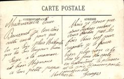 VINTAGE POSTCARD Bordeaux the Statue of Gambetta and Alleys of Tourny