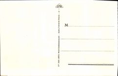 Vapor de Normandía de la POSTAL de la VENDIMIA de los Transatlantic General Company que una esquina del pasillo grande del 1r clasifica