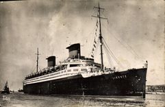 MODERN CARD General Company Transatlantic S Freedom Line New York Le Havre