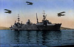 VINTAGE POSTCARD Ordering Transport of Seaplanes Tests