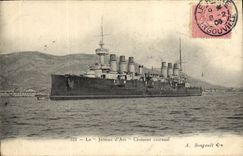 VINTAGE POSTCARD the Jeanne of Arc Cruiser Armours